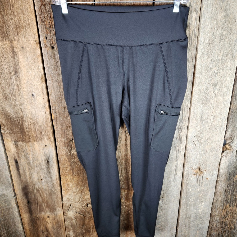Wrangler Leggings All Terrain Gear Womens Black Cargo XL Hiking